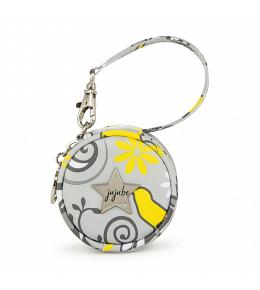 JuJuBe Tweeting Pretty - Paci Pod Pacifier Wristlet with Clip
